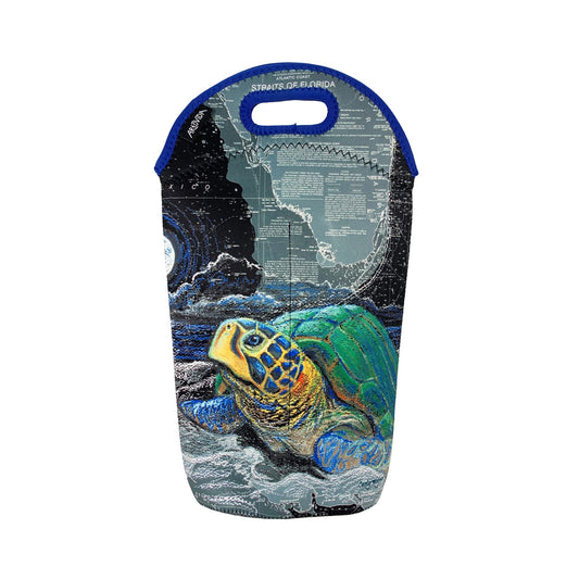 Insulated Beverage Bag - Carly Mejeur -  Sea Turtle