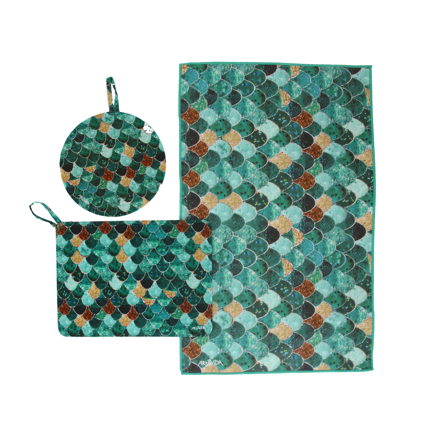 Trivet & Towel Set -  Monika Strigel - Really Mermaid