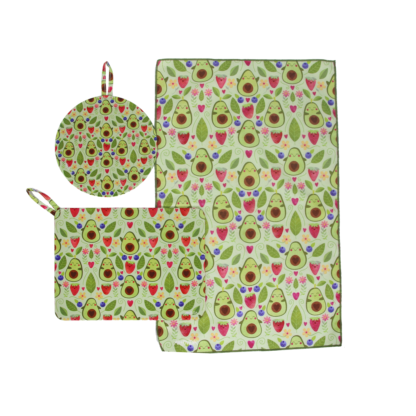 Trivet & Towel Set -  Elisabeth Fredriksson - Happy Avocado