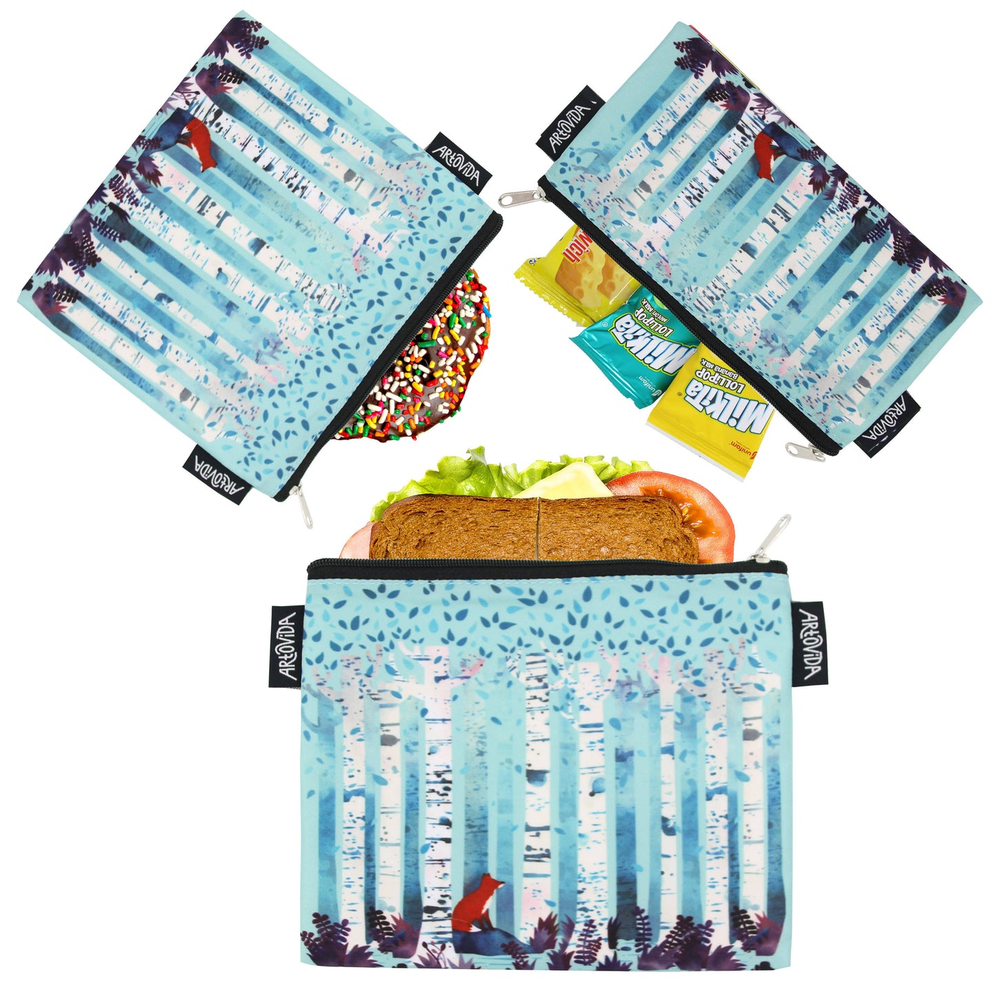 Sandwich Baggie Set - Michelle Li Bothe - Birches (Set of 3)