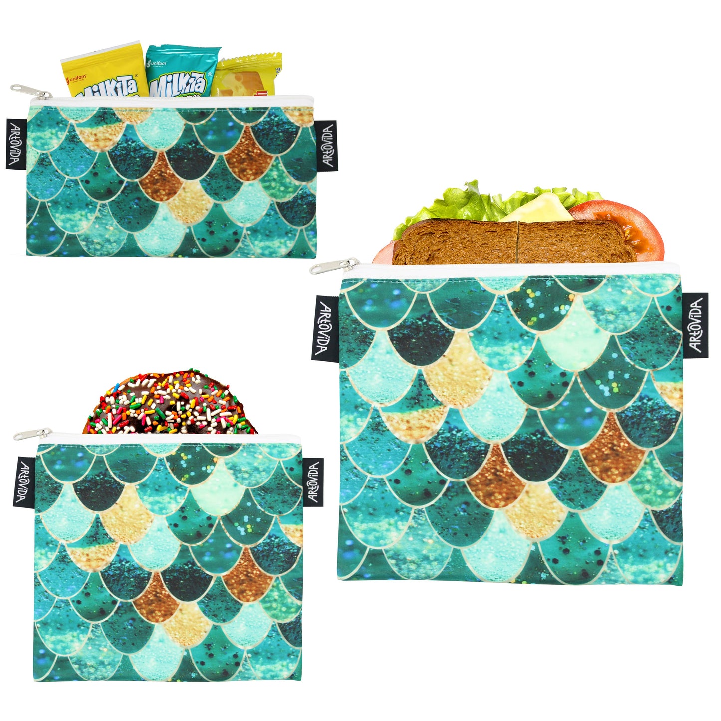 Sandwich Baggie Set - Monika Strigel - Really Mermaid (Set of 3)