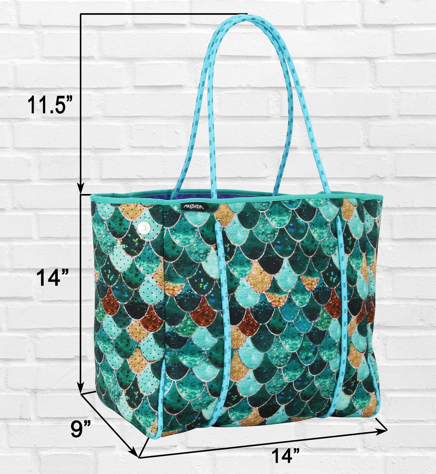 The Everything Tote - Monika Strigel - Really Mermaid