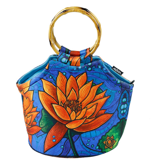 Bamboo  Purse - Kristen Palana - Lotus Flower