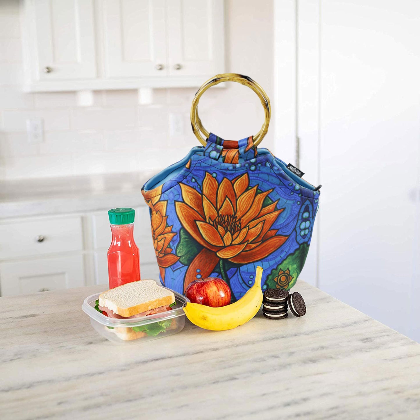 Bamboo  Purse - Kristen Palana - Lotus Flower