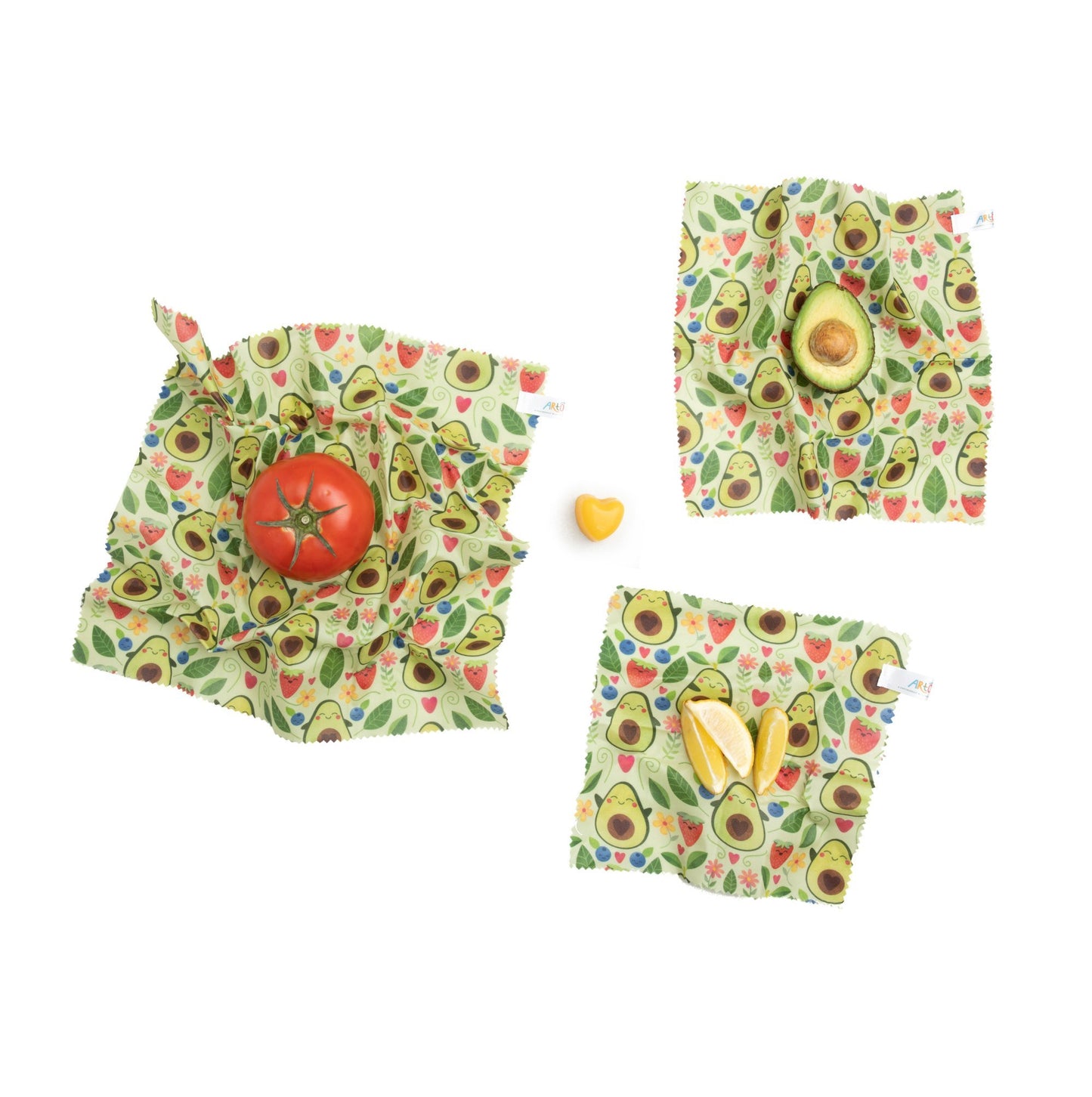 Beeswax Wraps - Elisabeth Fredriksson - Avocado (Set of 3)