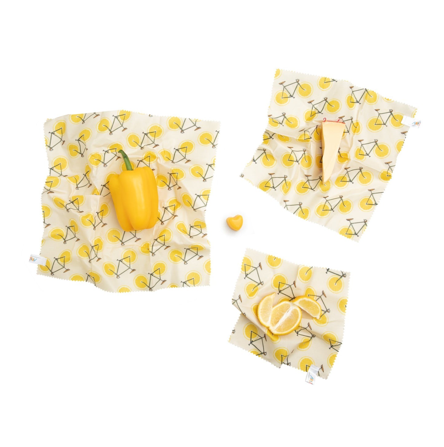 Beeswax Wraps - Florent Bodart - Zest  (Set of 3)