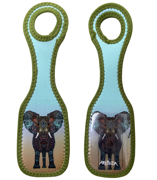 Luggage Tag - Monika Strigel - Boho Summer Elephant