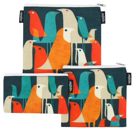 Sandwich Baggie Set - Budi Kwan - Flock of Birds (Set of 3)