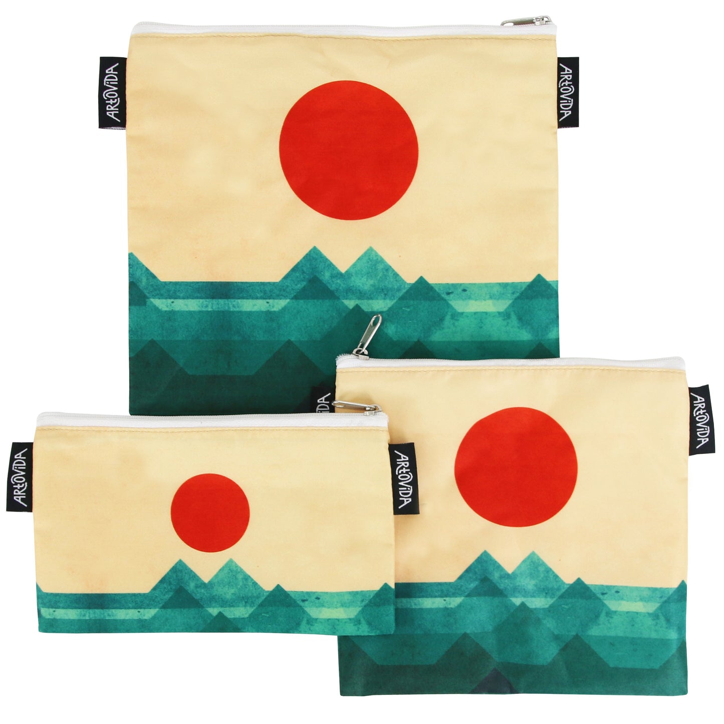 Sandwich Baggie Set - Budi Kwan - Ocean, Sea, Wave (Set of 3)