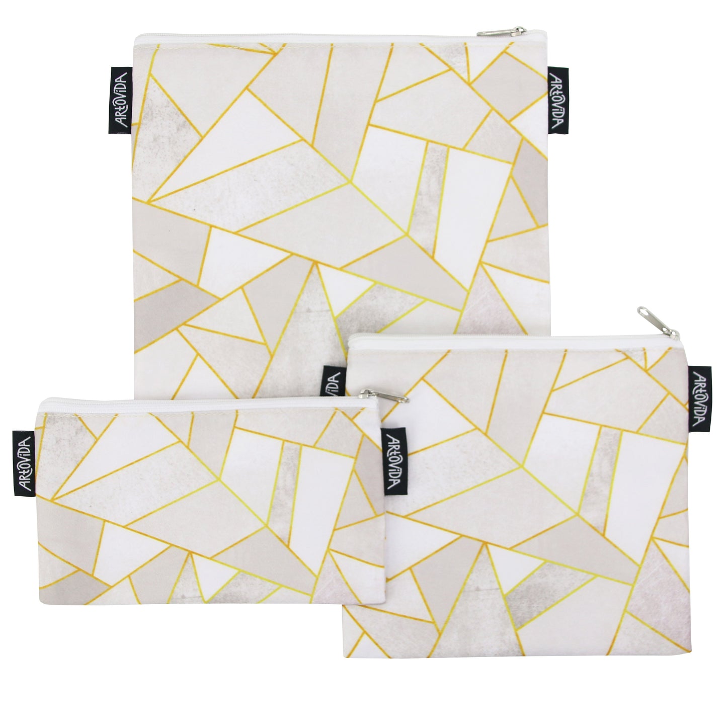 Sandwich Baggie Set - Elisabeth Fredriksson - White Stone (Set of 3)