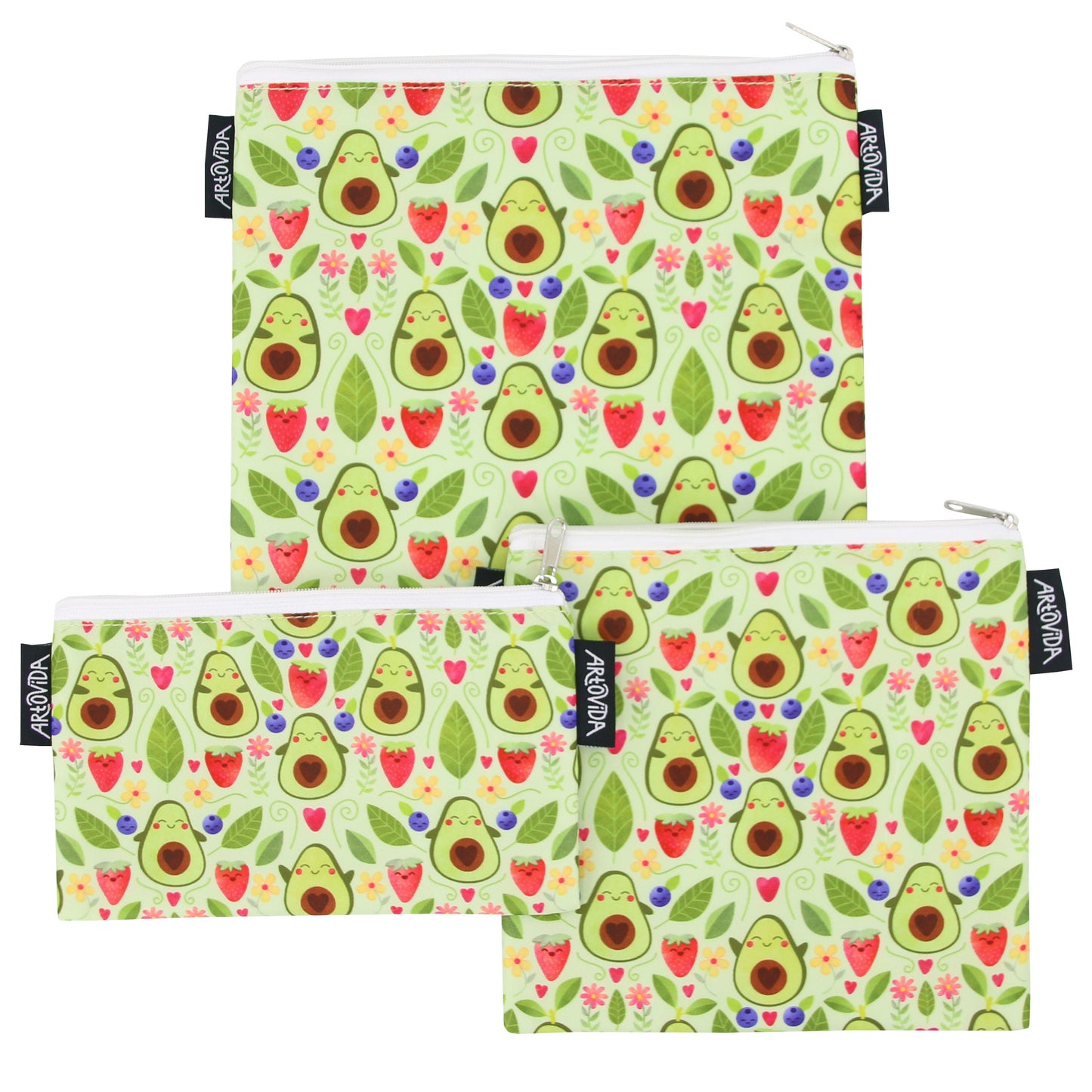 Sandwich Baggie Set - Elisabeth Fredriksson - Avocado (Set of 3)