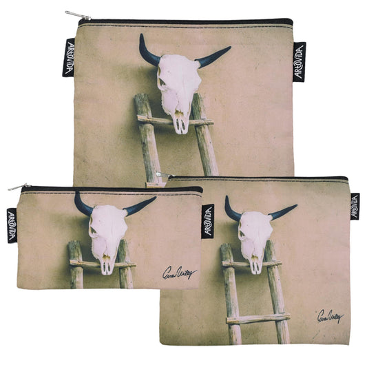 Sandwich Baggie Set - Evan Wiley - Bull Skull (Set of 3)