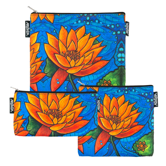 Sandwich Baggie Set - Kristen Palana - Lotus Flower