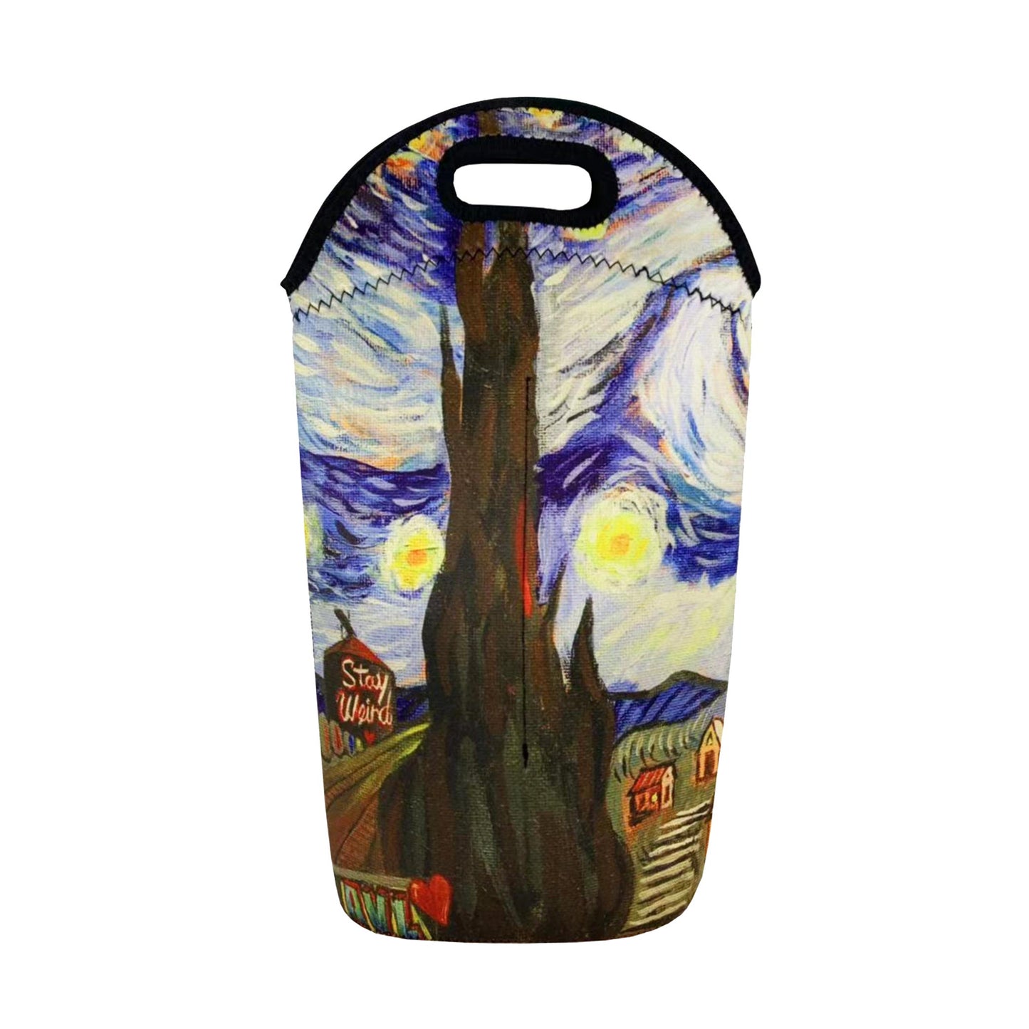 Insulated Beverage Bag - Troy Wiley - Starry Night Asheville