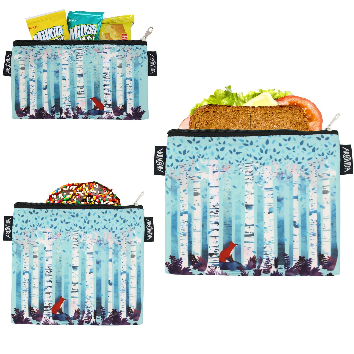 Sandwich Baggie Set - Michelle Li Bothe - Birches (Set of 3)